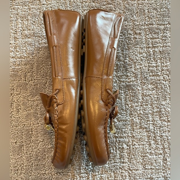 Michael Kors Brown Leather Sutton Moccasin/ Loafers, Comfort, Gold Accents, 9.5M - Picture 3 of 15